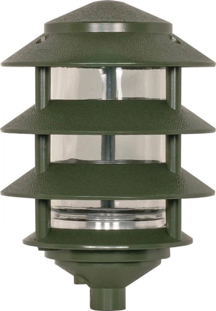 Nuvo SF77-324 1 Light - 9" Pathway Light - Three Louver - Small Hood -