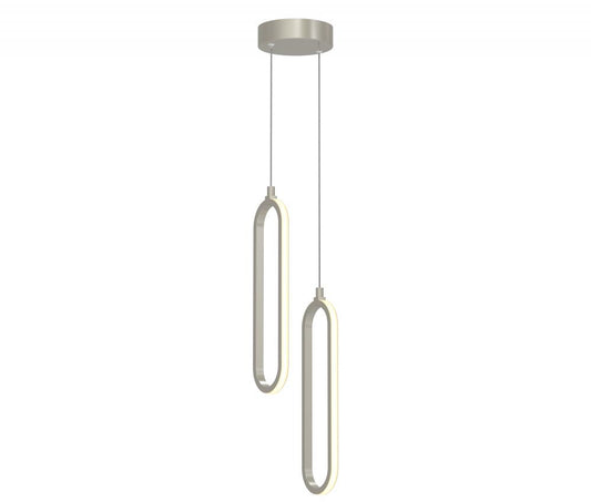 AFX SIEP12LAJD1NPRND2 Sienna 12'', 2 Lt LED Pendant 24W 120V 5CCT NP