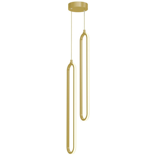 AFX SIEP24LAJD1GDRND2 Sienna 24'', 2 Lt LED Pendant 25W 120V 5CCT GD