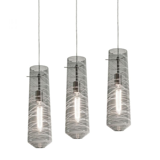 AFX SPP05MBSNSMLNR3 Spun 3 Light Linear Pendant