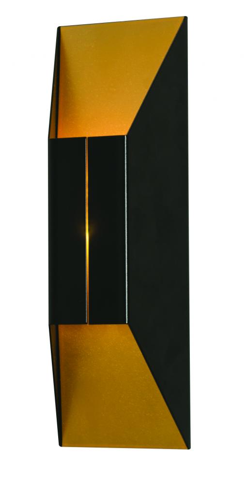 AFX SUMS051413L30D1BK Summit LED Sconce - 120V - Black/Gold