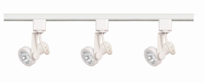 Nuvo TK355 3 Light - MR16 - Gimbal Ring Track Kit - 4 foot Track - Lin