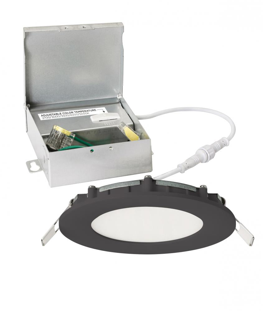 AFX TUCF04LAJD1BK Tuck 4'' LED Flushmount 5CCT 120V Black
