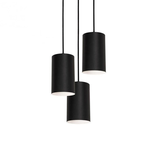 AFX TYKP04MBBKRND3 Tyke 18'' 3 Light Round Pendant - BK