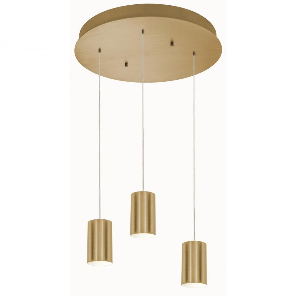 AFX TYKP04MBSBRND3 Tyke 3 Light Round Pendant MB 120V,SB
