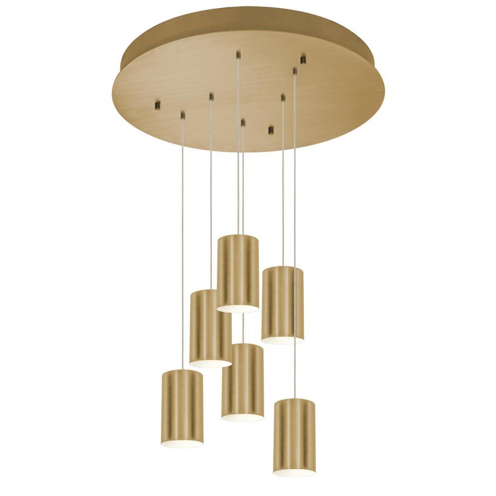 AFX TYKP04MBSBRND6 Tyke 6 Light Round Pendant MB 120V,SB