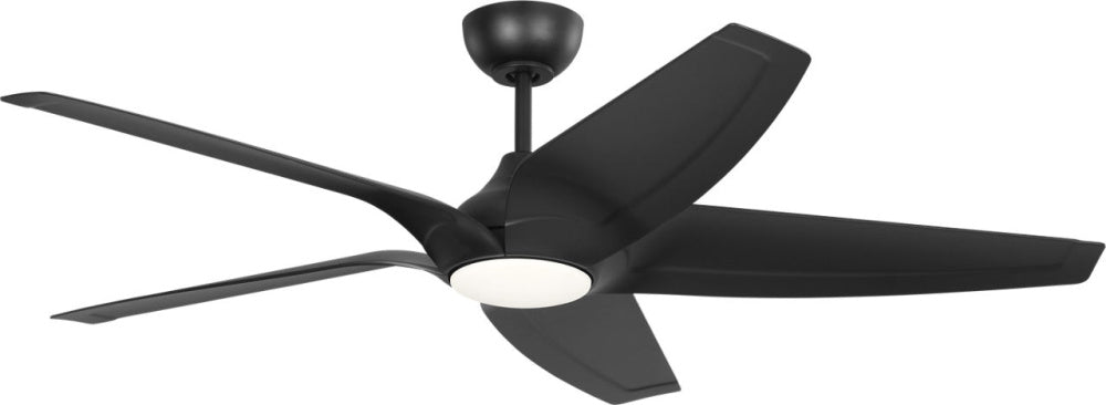 Generation Lighting 5DLWCSM56MBKD Dellwood Coastal Smart 56 LED Ceiling Fan