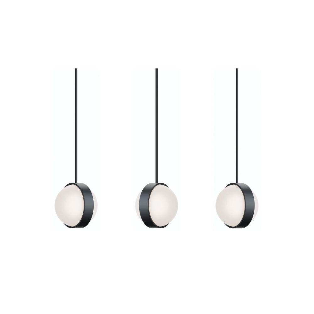 AFX VRNP09LAJUDBKLNR3 Verona 3 Light Linear Pendant,120V,45W,5 CCT,BK