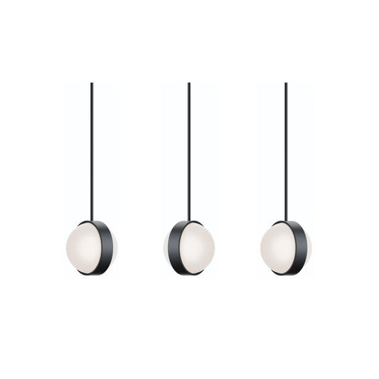 AFX VRNP09LAJUDBKLNR3 Verona 3 Light Linear Pendant,120V,45W,5 CCT,BK