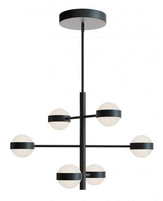 AFX VRNP3X6LAJUDBK Verona 6 Light LED Pendant,120-277V,60W,5 CCT,BK