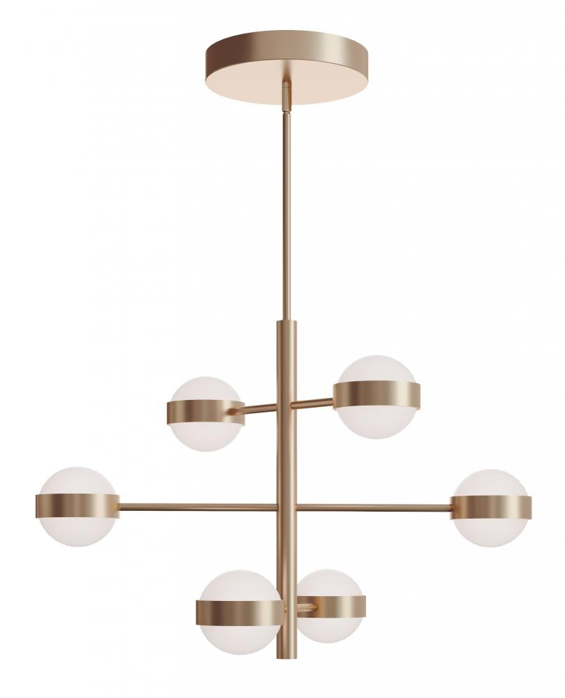 AFX VRNP3X6LAJUDLB Verona 6 Light LED Pendant,120-277V,60W,5 CCT,LB