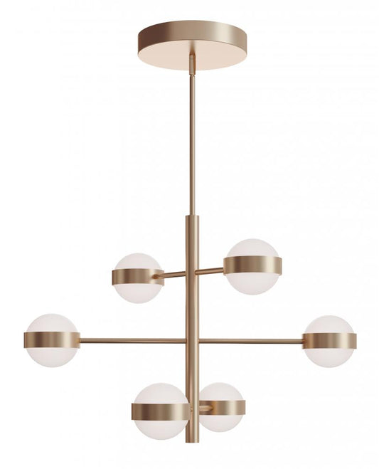 AFX VRNP3X6LAJUDLB Verona 6 Light LED Pendant,120-277V,60W,5 CCT,LB