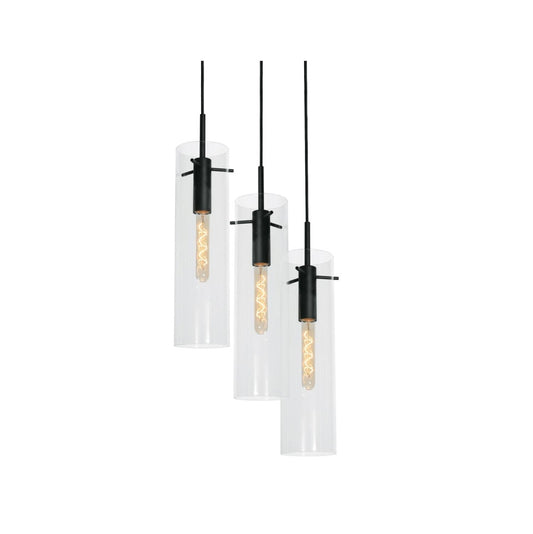 AFX VSAP05MBBKRND3 Vista 3 Light Round Pendant,60W,BK