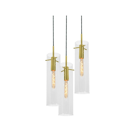 AFX VSAP05MBLBRND3 Vista 3 Light Round Pendant,60W,LB