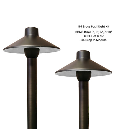 G4 Drop-In Path Light Kit with BONO (.98") Riser - Path Light from 702 Lighting in Las Vegas