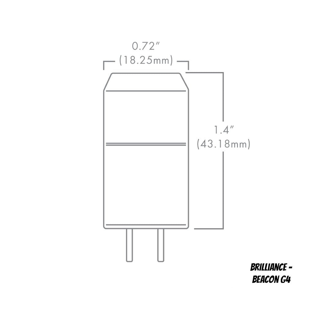 brilliance led beacon g4 dimensions