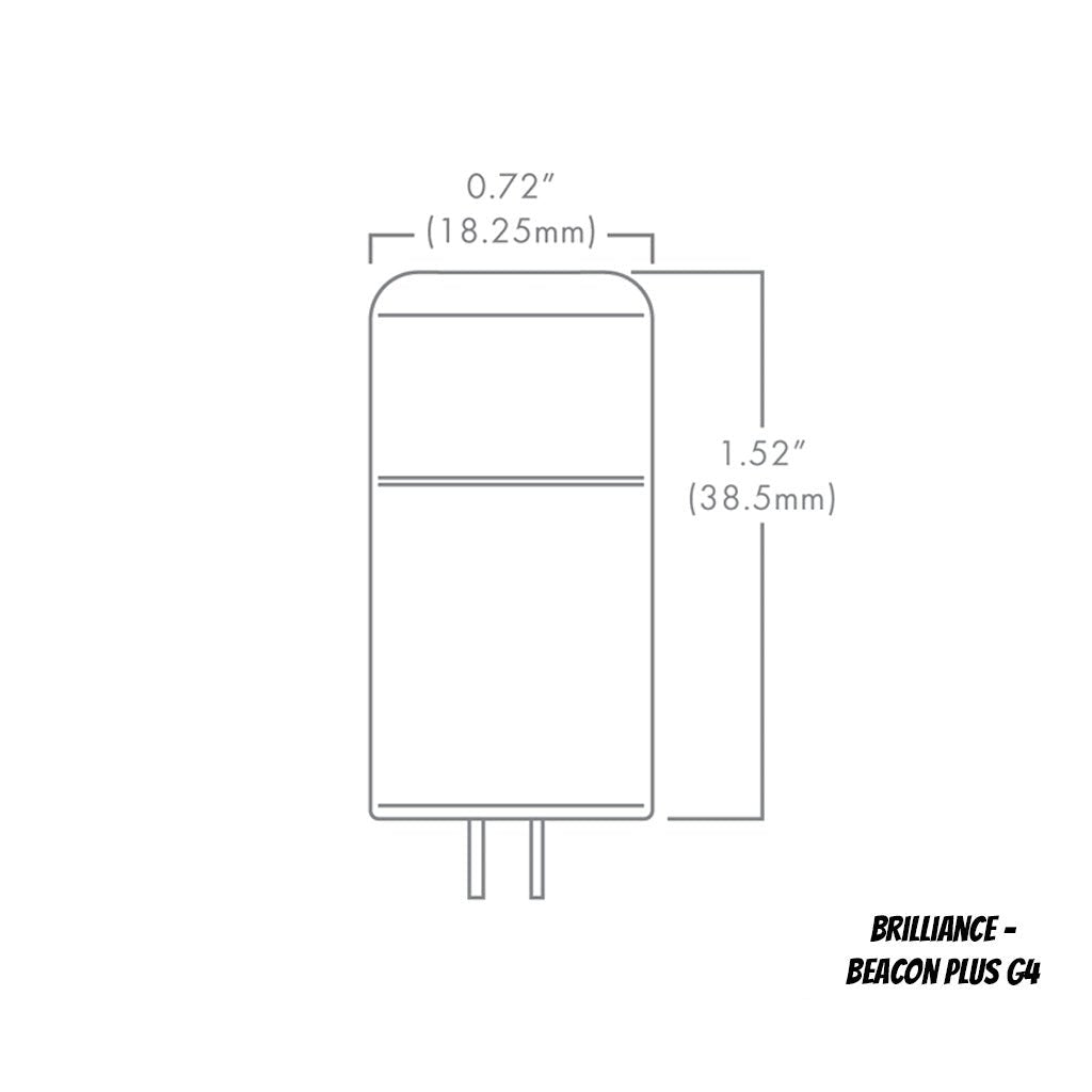 Brilliance BEACON-PLUS-G4-2700 • PLUS Ceramic G4 LED Bulb 3W & 2700K