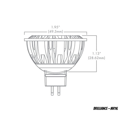 Brilliance MR16-4-2700-15 • MR16 LED Bulb 4W, 2700K & 15°
