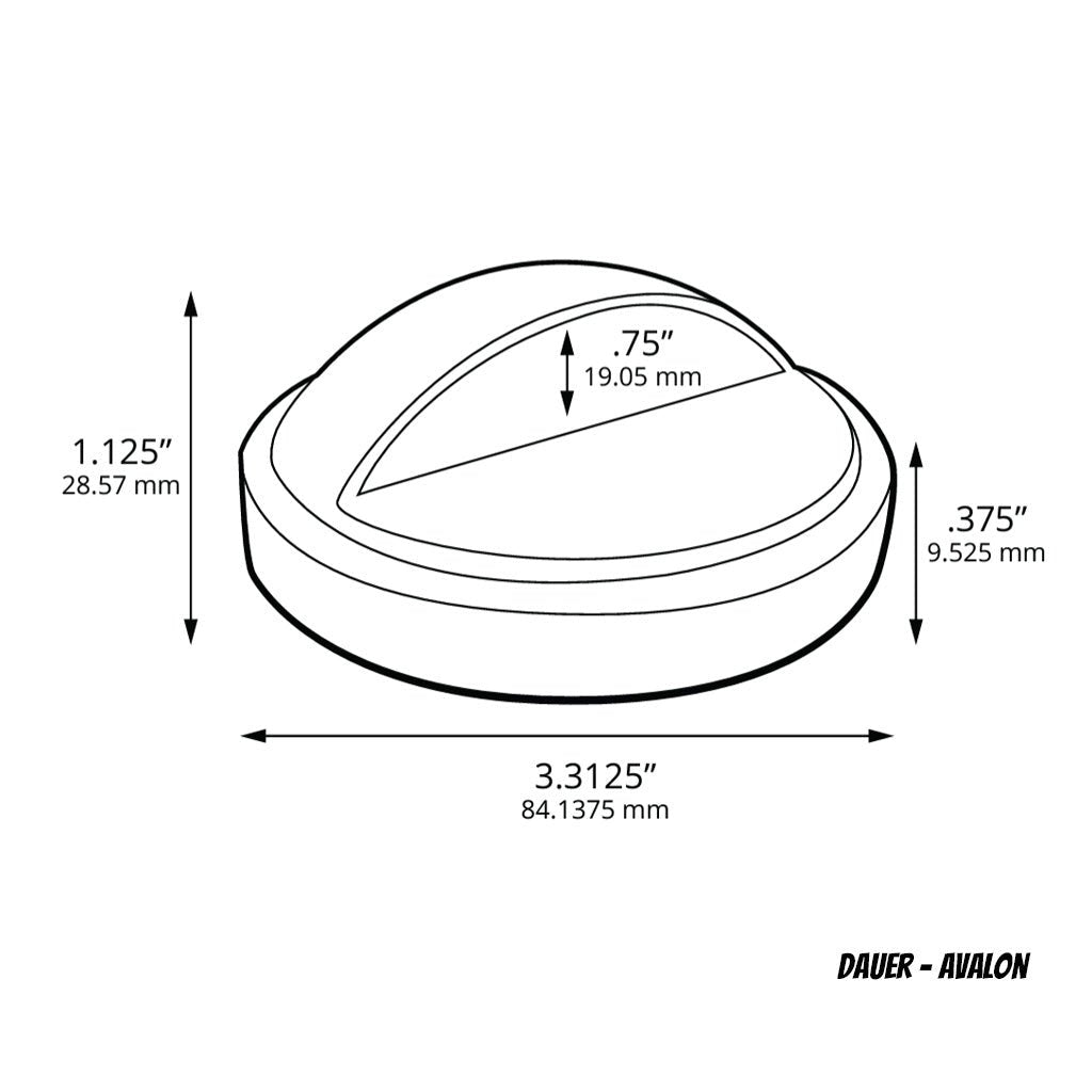 Dauer 490095-3000K • AVALON Integrated LED Deck Light 3000K