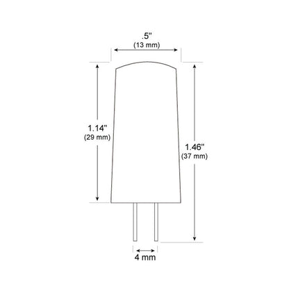 Dauer 487174-3000K • G4 3COB Encapsulated LED 3W & 3000K