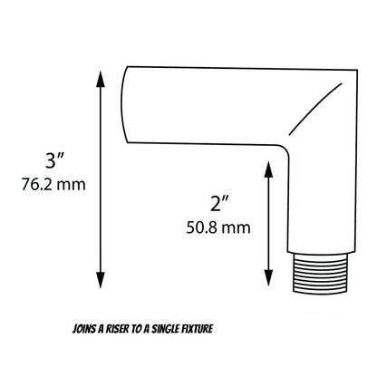 Dauer 490050 • Solid Brass L-Connector