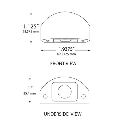 Dauer 490074-WH-3K • BUTTONWOOD Micro-Deck Light 3000K WHITE