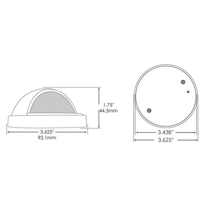 Dauer 490075 • Crescent Deck Light - Eyelid Style
