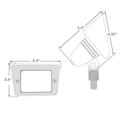 Dauer 490010 • DIPLOMAT Brass Wall Washer- Large