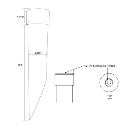 Dauer 490037 • EXCALIBUR PVC Post Mounting Stake