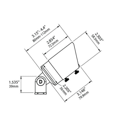 Dauer 489920 • FAIRMONT 12V MR16 Uplight with Shroud