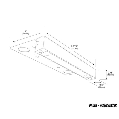 Dauer 490128-2W-3000K • MANCHESTER 2W Integrated LED Hardscape 3000K