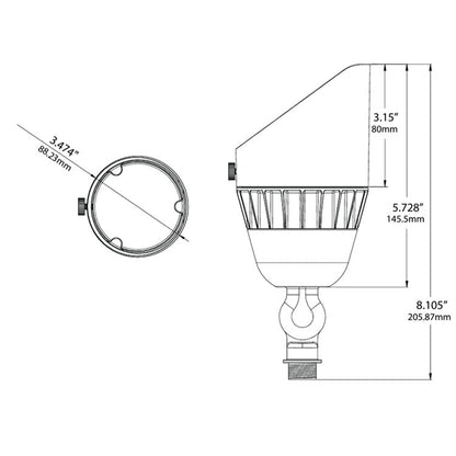 Dauer 489140 • 12V MIRAGE-V2 Uplight 16W, 3000K & 30°