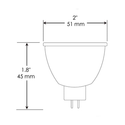 Dauer 487043 • 2W MR16 LED, 2700K & 40°