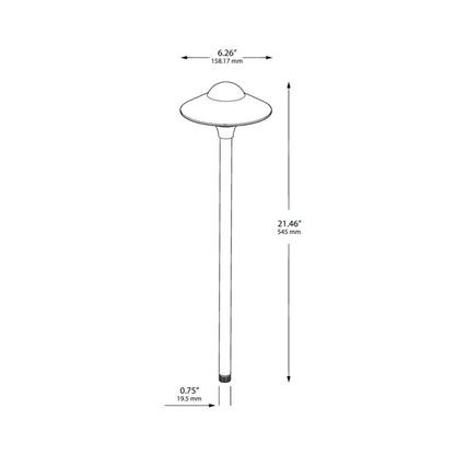 dauer newport brass path light dimensions
