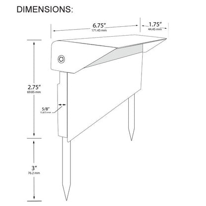 Dauer 489911-3000K • RAINIER Driveway Path Light, 4W & 3000K