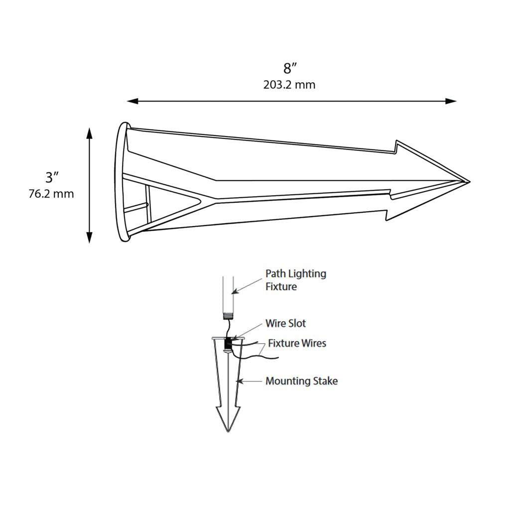 dauer slotted mounting ground stake