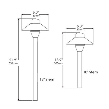Dauer 490020+490026 • ZEN Clear Path Light + 18" Stem
