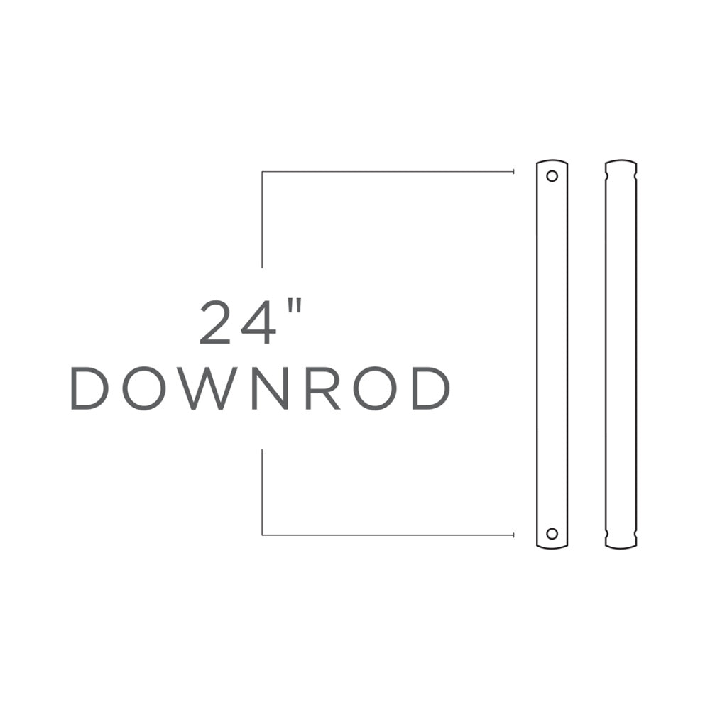 Generation Lighting DR24OZ 24" Downrod in Oil Rubbed Bronze