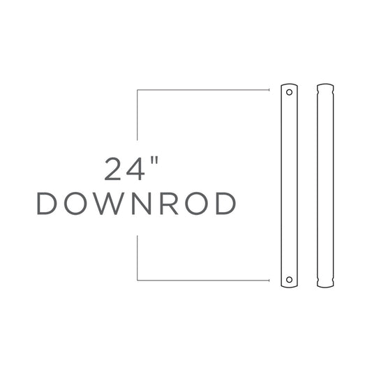 Generation Lighting DR24OZ 24" Downrod in Oil Rubbed Bronze