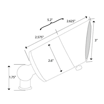 Dauer 489851 • MIRAGE Low-Voltage Uplight 3W, 2700K & 25°