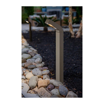 FX Luminaire M-PJ-3LED-BZ • Modern J-Shape Path Light in Bronze