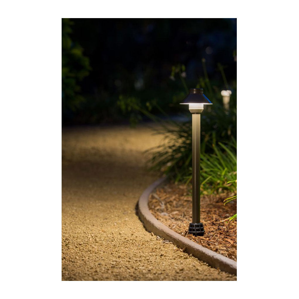 FX Luminaire SP-A-LED20W-12R-FB • 20W Aluminum 12" LED Path Light in Black