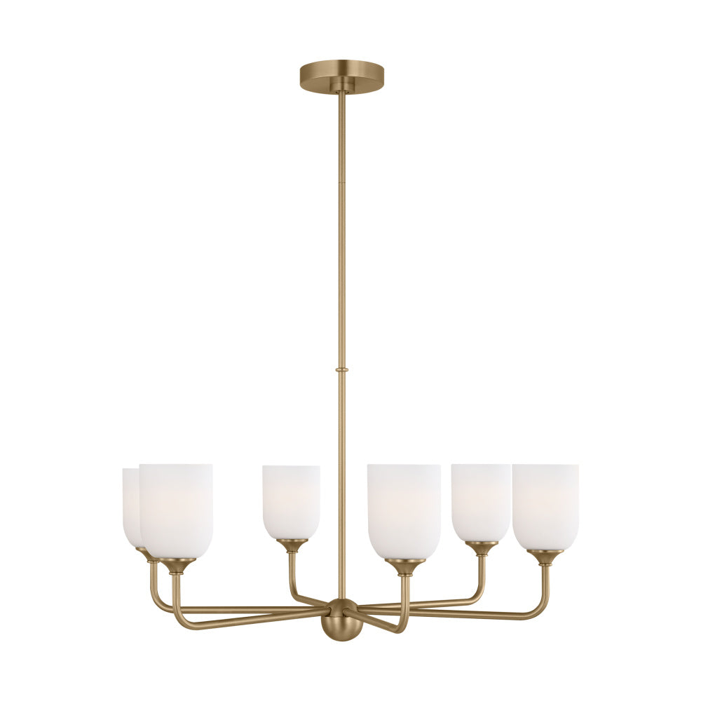 Generation Lighting GLC1096EN3/SB Emile Large Chandelier