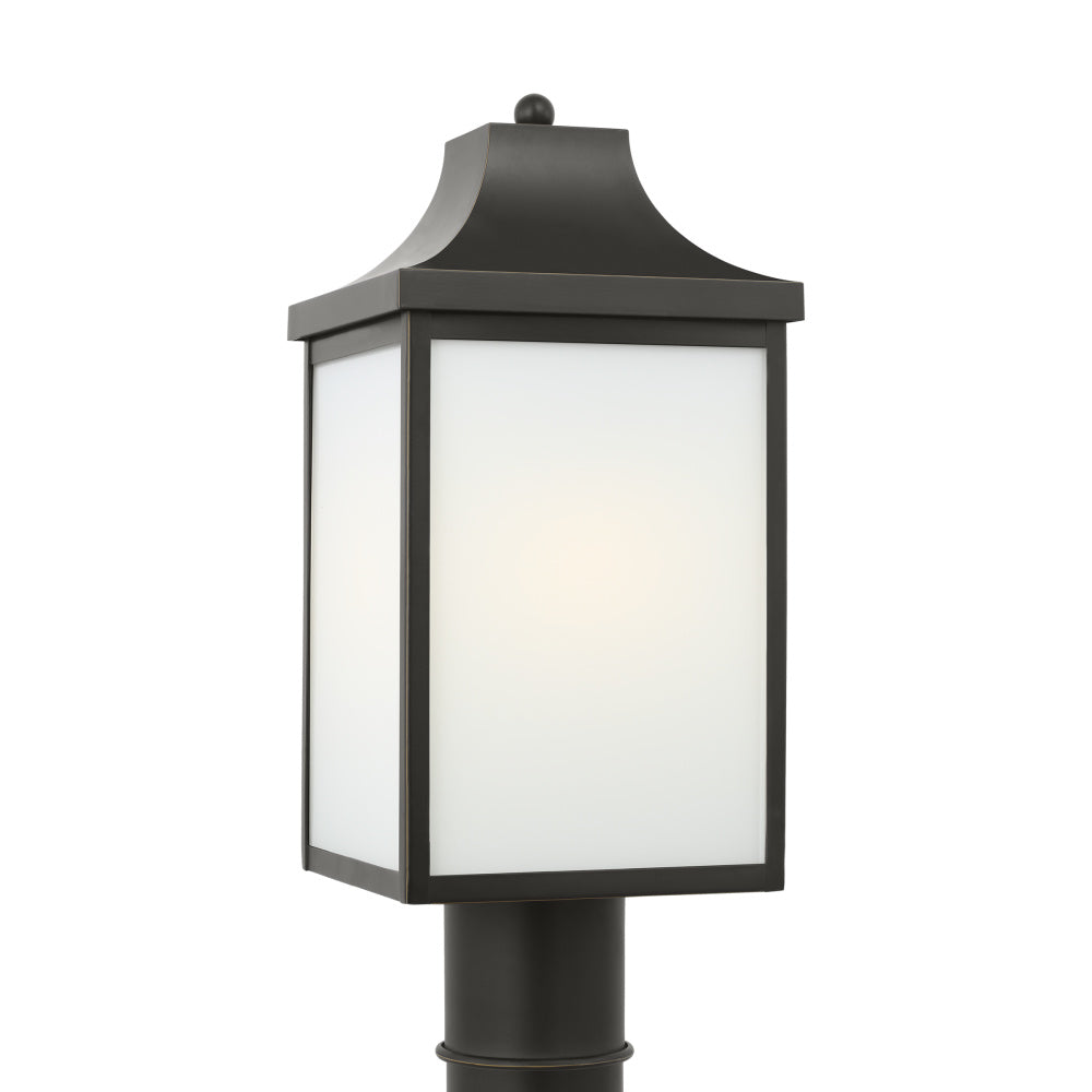 Generation Lighting GLO1051EN3/ANBZ Saybrook Medium Post Lantern
