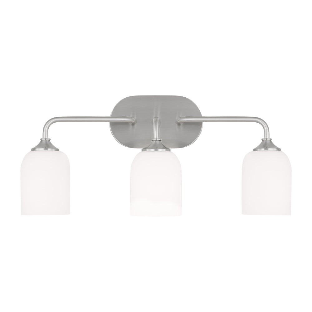 Generation Lighting GLV1023EN3/BS Emile Large Vanity