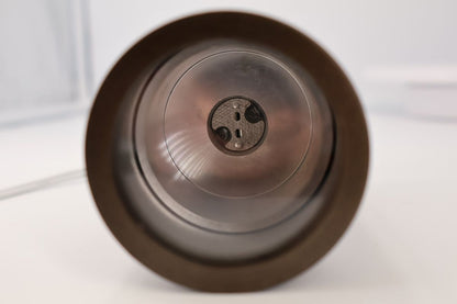 Top-down view of a bronze-finished Guardian drop-in accent fixture showing the MR16 socket.