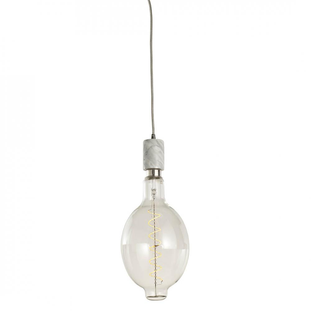 Bulbrite 810121 LED4BT56/22K/FIL/PEND/HW/NAT/WHT-SILV