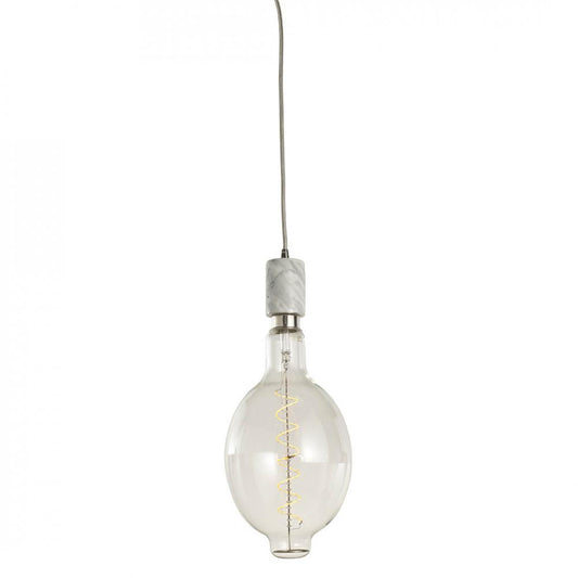 Bulbrite 810121 LED4BT56/22K/FIL/PEND/HW/NAT/WHT-SILV