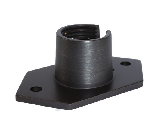 702 Lighting Mini Mounting Bracket for Landscape Lighting. Antique Brass, 1/2" npt threads. 