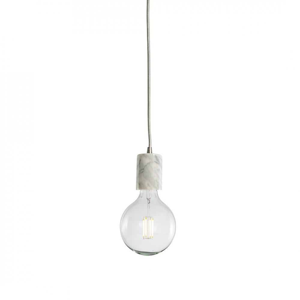 Bulbrite 810105 PEND/HW/NAT/WHT-SILV/LED8G40